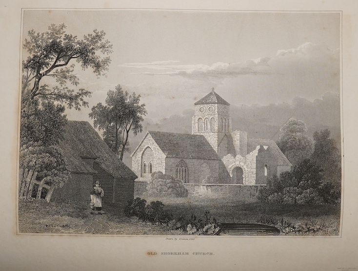 Horsfield, Rev. Thomas Walker – The History, Antiquities and Topography of the County of Sussex, 2 vol., 2 engraved portrait frontispieces, 54 plates, 2 folding maps, original boards with morocco spines, Lewes & London,